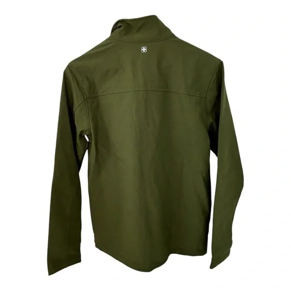 Swiss Tech Jacket Men's Fleece Olive Green Full Zip Size S - Picture 2 of 6